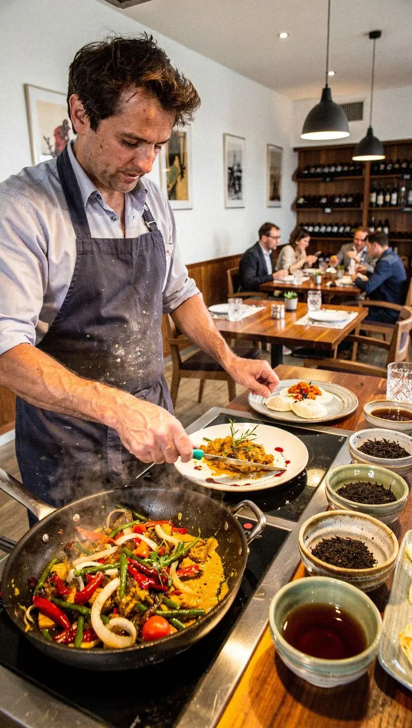 Teaültetvény a Nilgiri-hegységben, ahol a fekete tea leveleit gondosan szüretelik.