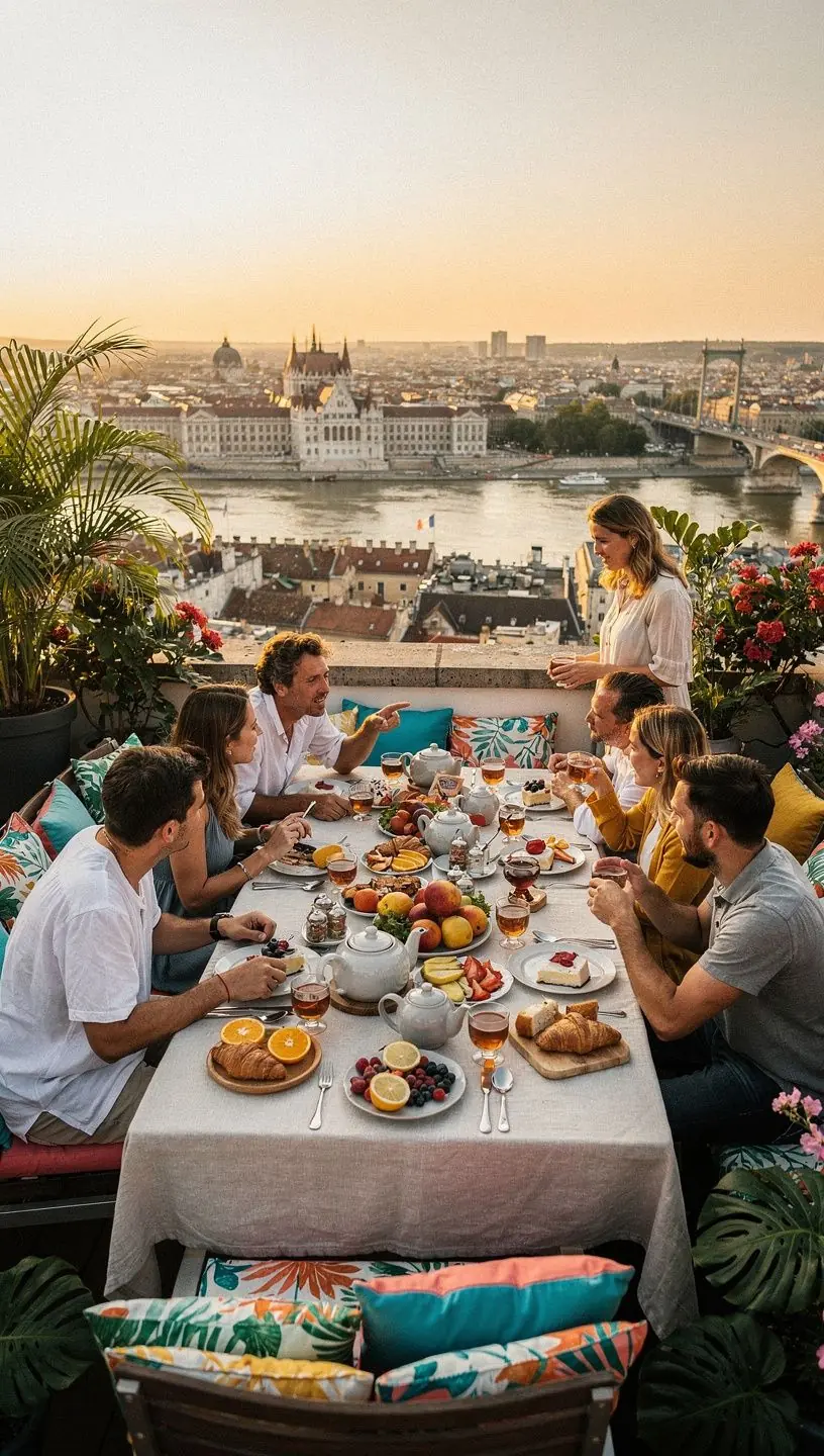 Tea szertartás, ahol a Nilgiri fekete teát élvezik, szép porcelán poharakban.