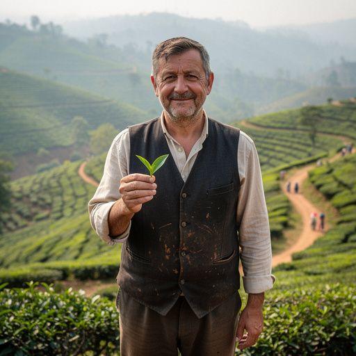 Fekete tea készítése, ahol a gőz és a frissesség érzése a levegőben terjeng.